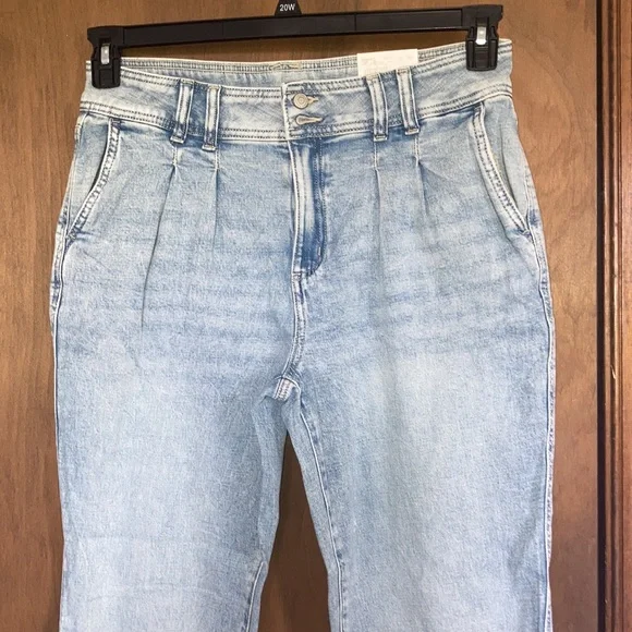 Sonoma jean pleated front relaxed high rise straight leg jean retro 12 16 18 - Picture 10 of 17